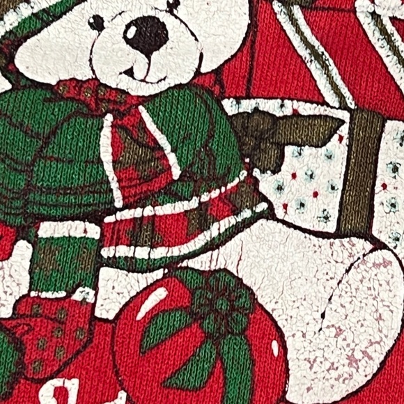 Vintage 80s Xmas All Presents Accounted For Christmas Sweater Sweatshirt - Picture 3 of 4